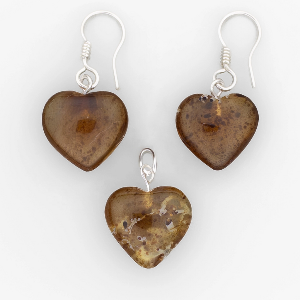 Amber Heart Set