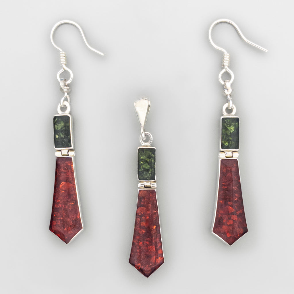 Reversible Pentagon Stack Set - Amber & Silver