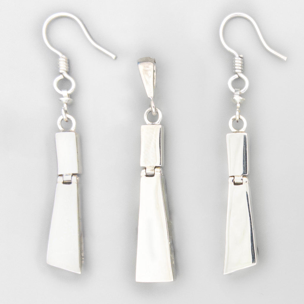 Reversible Rectangle Stack Set - Amber & Silver