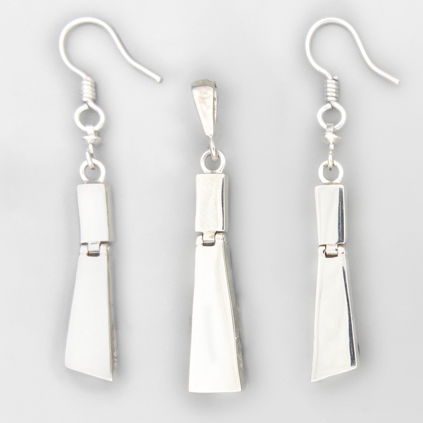 Reversible Rectangle Stack Set - Amber & Silver