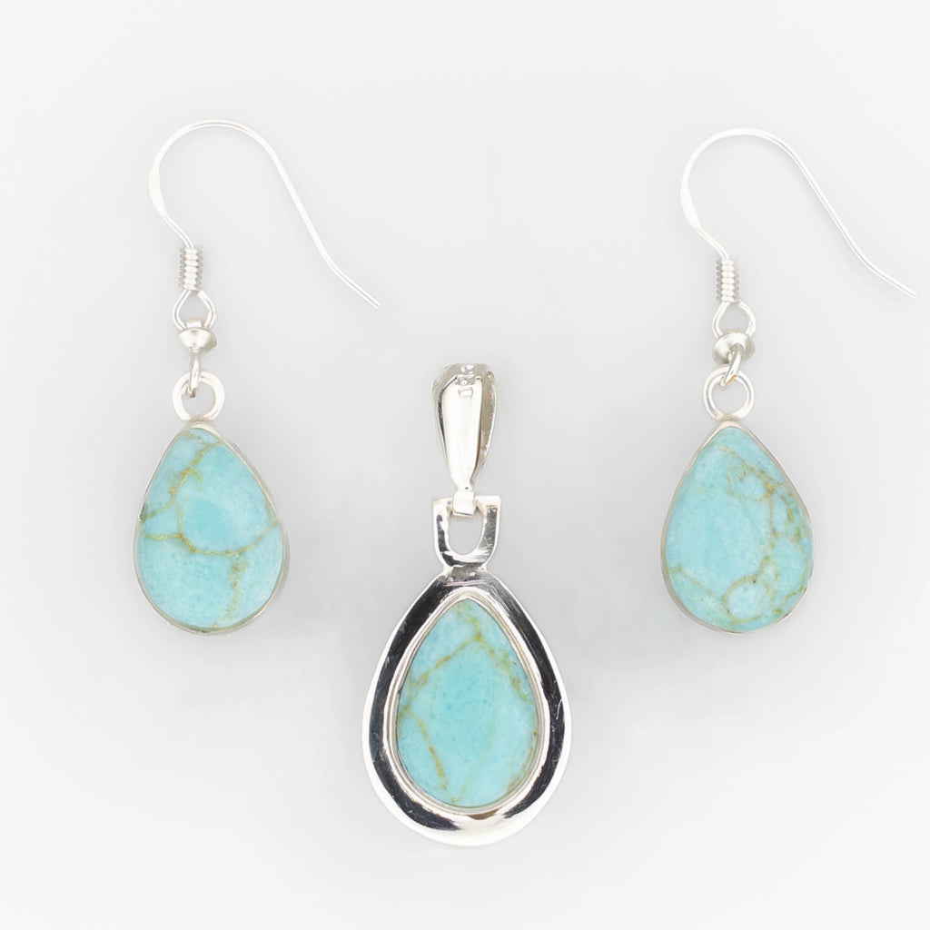 Reversible Mini Teardrop Set - Amber & Turquoise