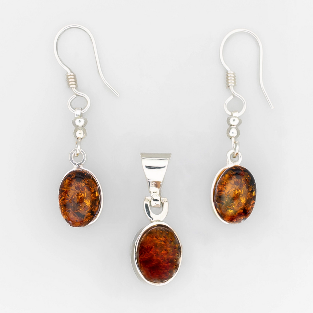 Reversible Mini Oval Set - Amber