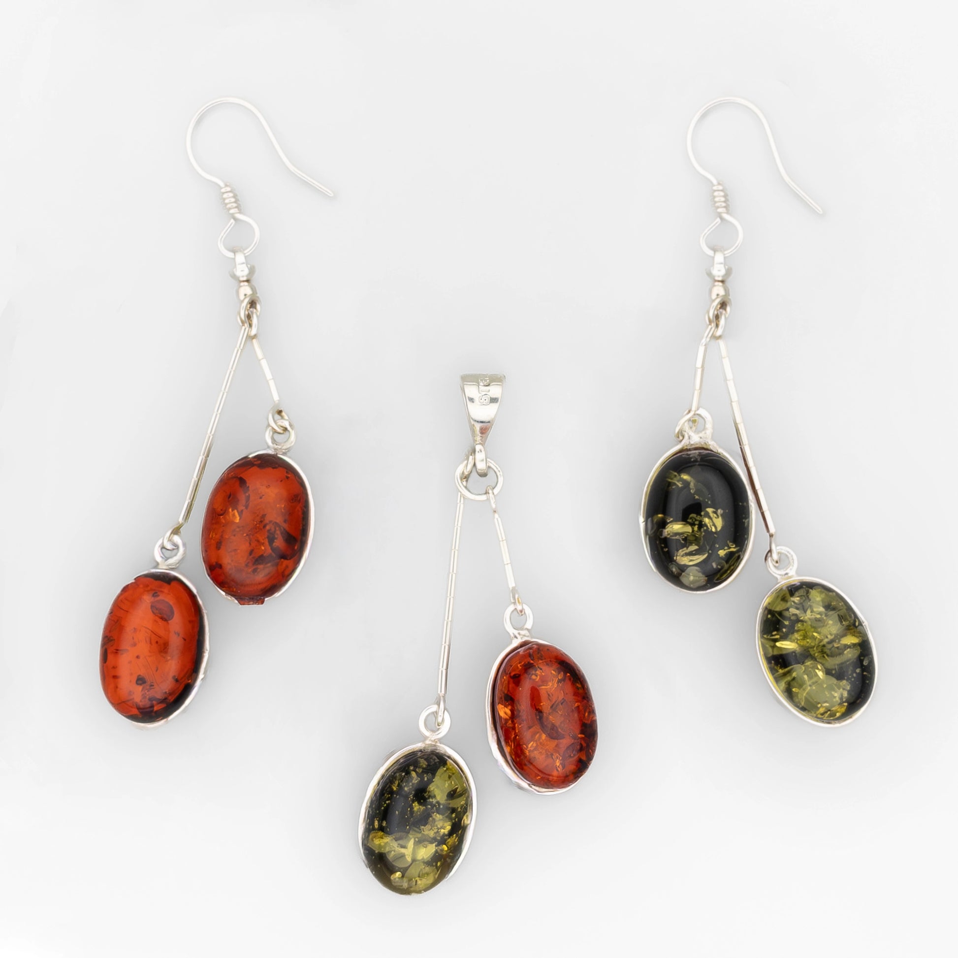 Reversible Double Oval Set - Amber