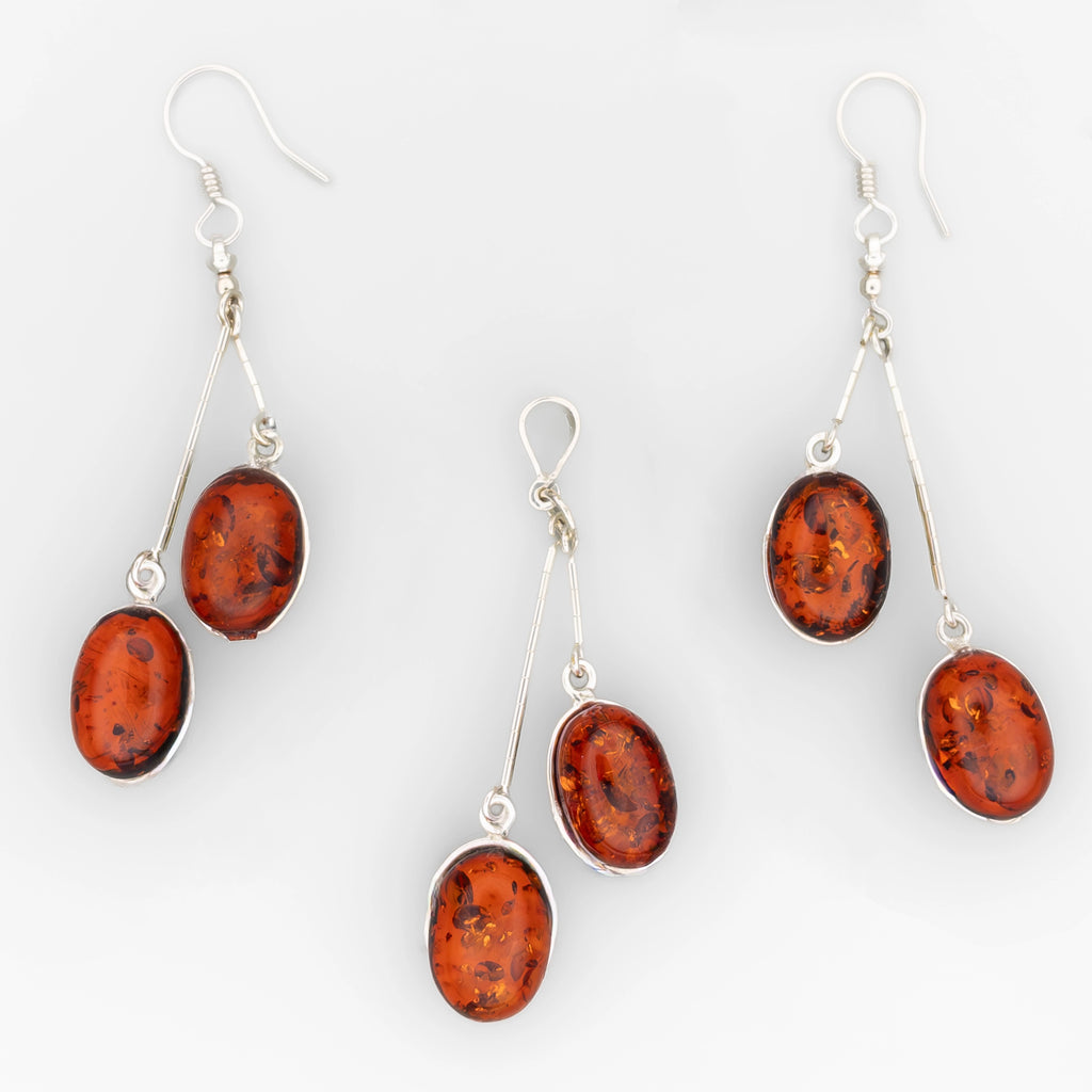 Reversible Double Oval Set - Amber
