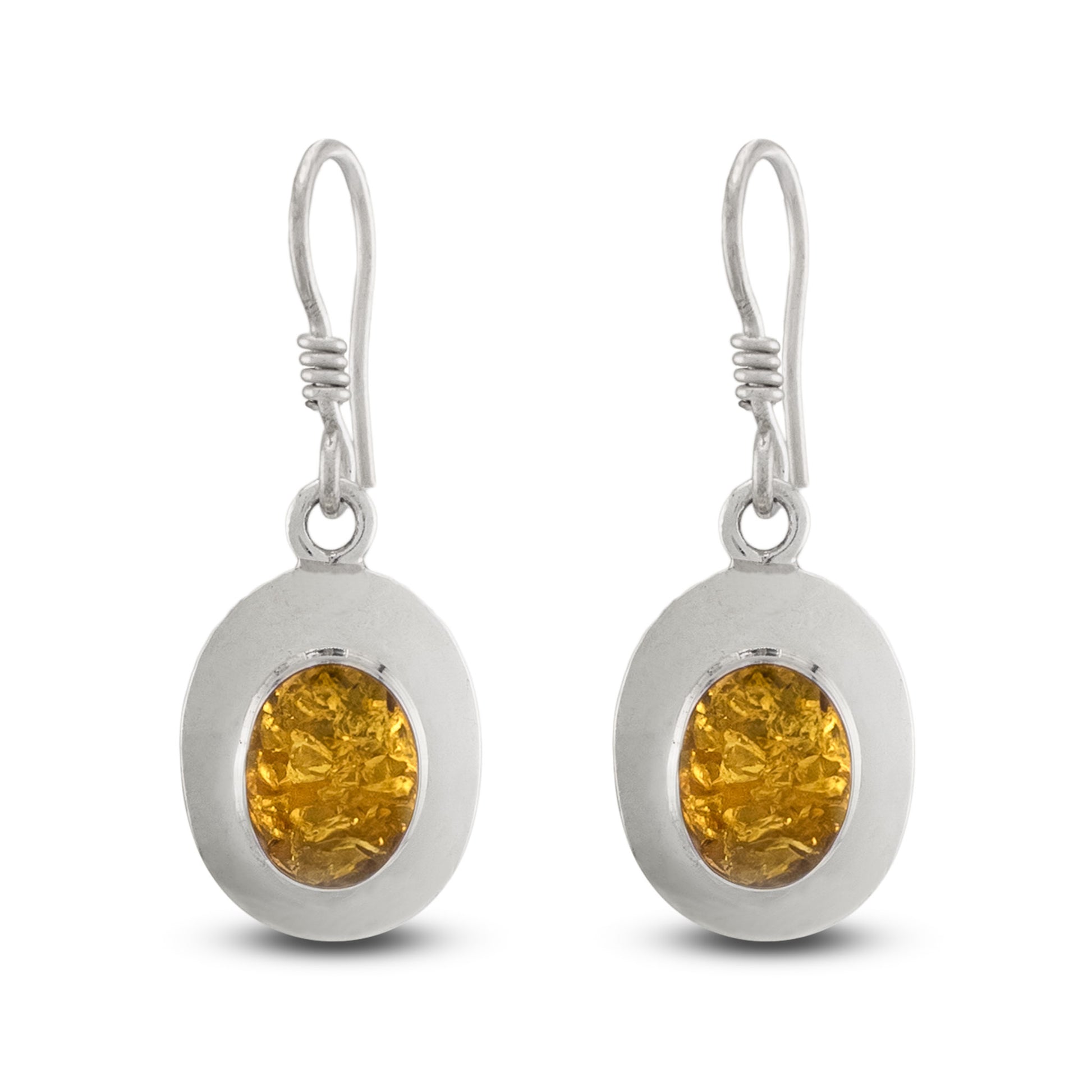 Fused Oval Set - Amber