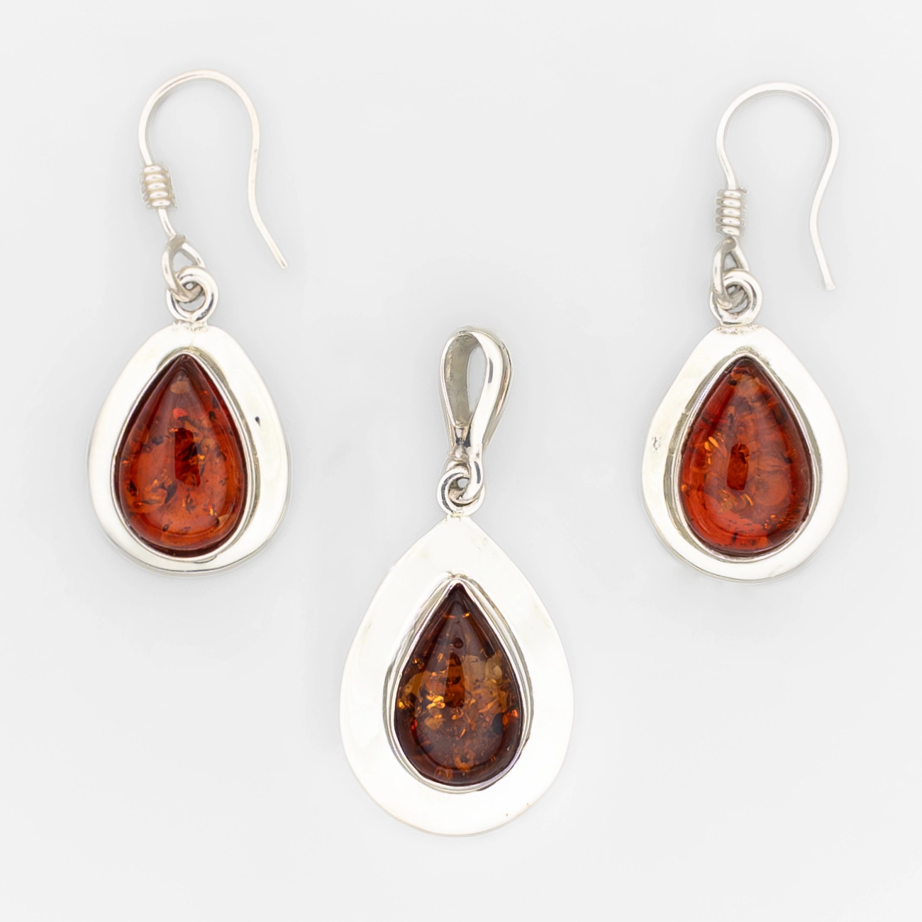 Fused Teardrop Set - Amber