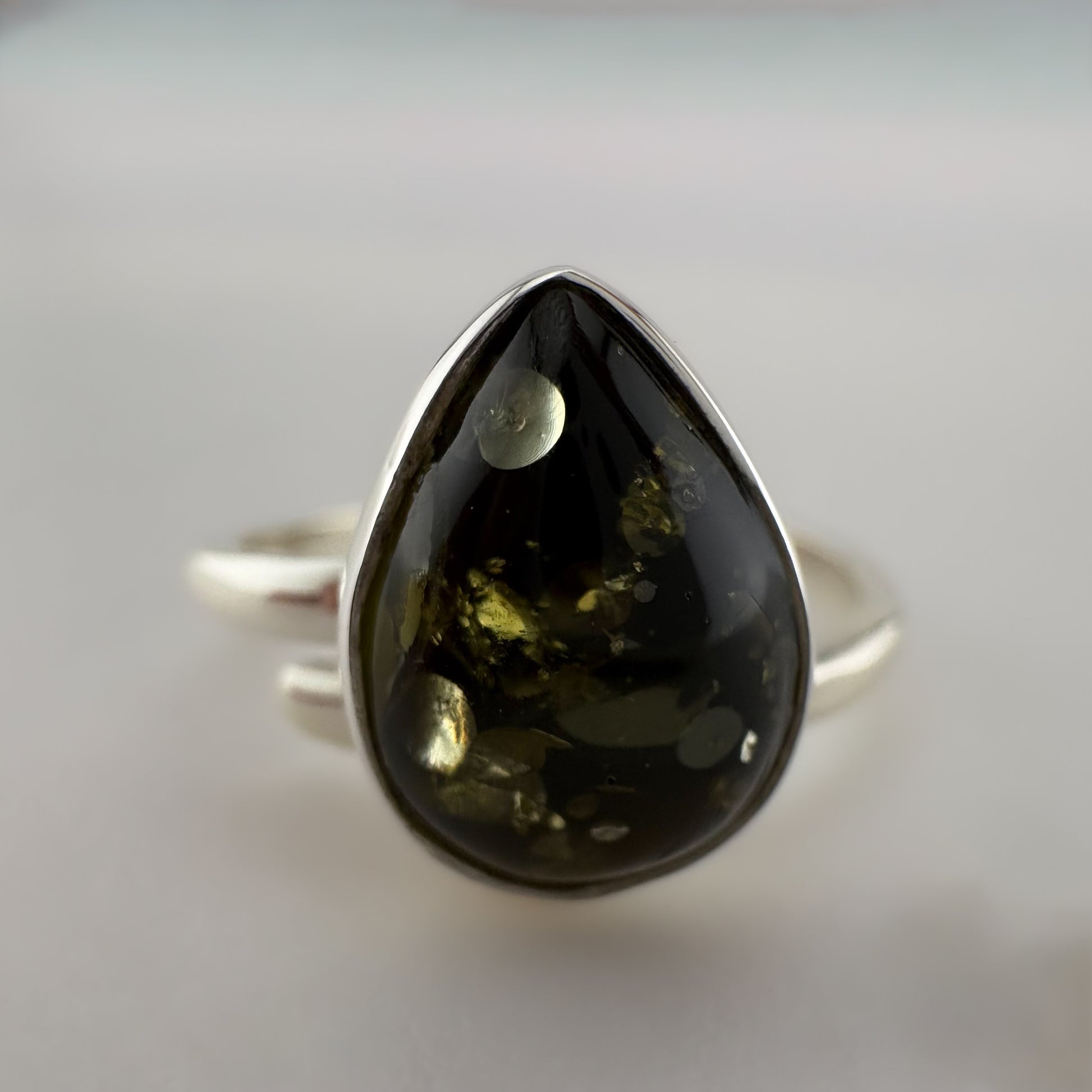 Adjustable Teardrop Ring